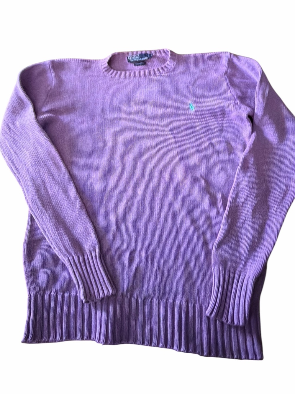 Vintage Ralph Lauren Purple Polo Sweater size M men L women
